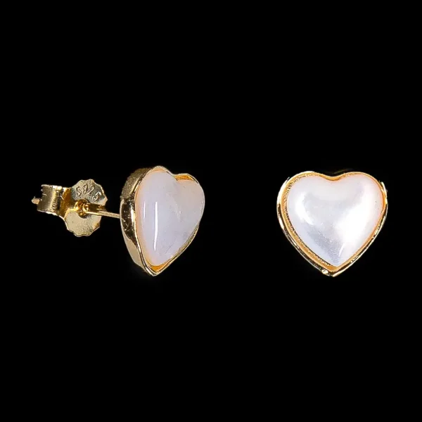 Srebrne minđuše sa pozlatom Amour D’ore Srce, simbol ljubavi i elegancije za svaki dan.