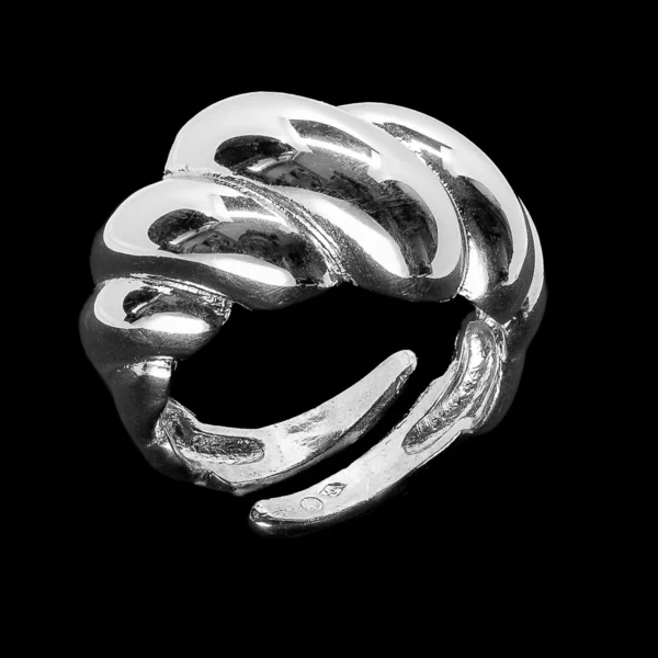 Eternal Twist Prsten Srebrni Eternal Twist - prsten od 925 srebra i rodijuma - glavni prikaz | Statement Srebro Beograd